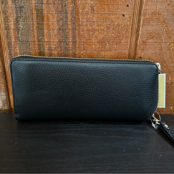 MICHAEL KORS Jet Set Travel Large Pebbled Leather Wristlet - Picture 2 of 4